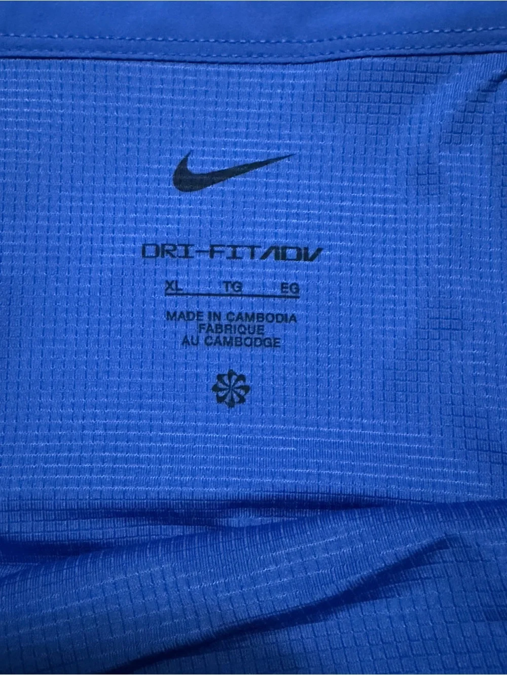 Nike Blue Athletic Running Shorts with Black Swoosh